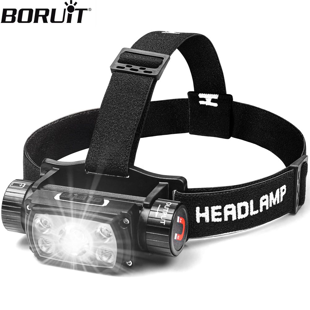 Lolin D32 - BORUiT XHP50 LED-Stirnlampe, 2000 lm, XPG