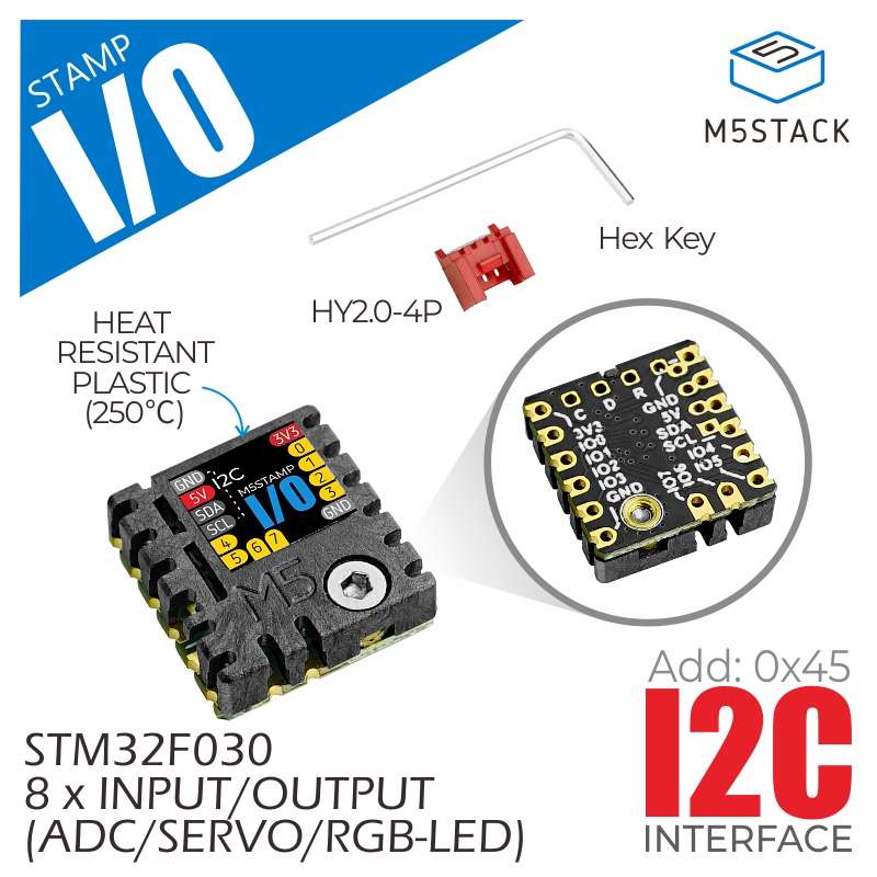 M5Stack - M5Stack Offizielles M5Stamp Extend I/O-Modul (STM32F0)