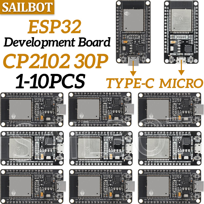 Nodemcuv2 - 1/5/10PCS WR-32 32-S Entwicklungsboard WiFi+Bluetooth-kompatibel TYPE-C/MICRO