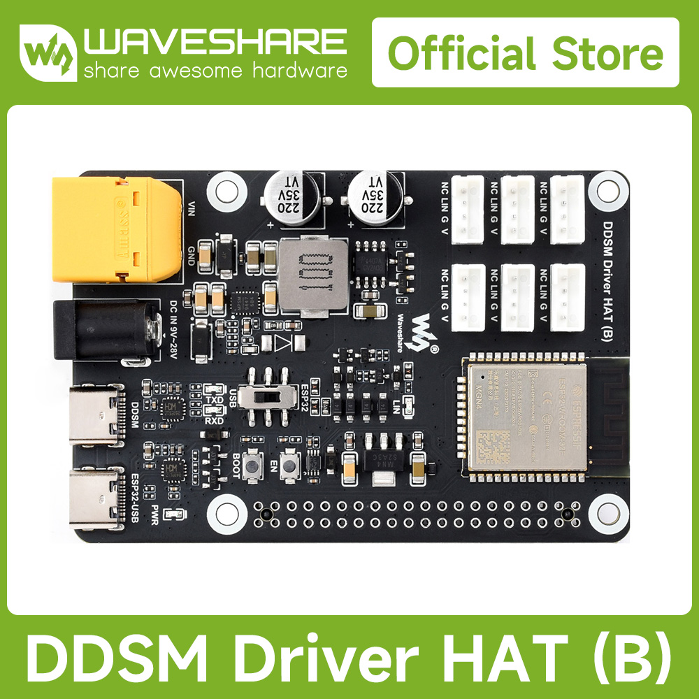 Waveshare Esp32 - Waveshare Direct Drive Servomotor-Treiberplatine (B), integriert