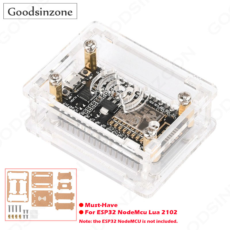 Nodemcuv2 - Acryl-Gehäuse-Set für ESP32 NodeMcu Lua CP2102,