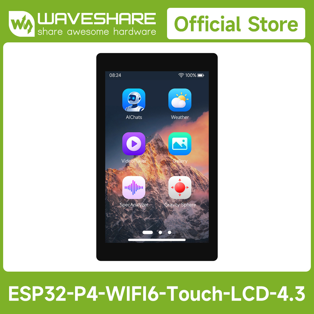 Waveshare ESP32-P4-WIFI6 4,3-Z – Doit Esp32 Bewertung und Preis