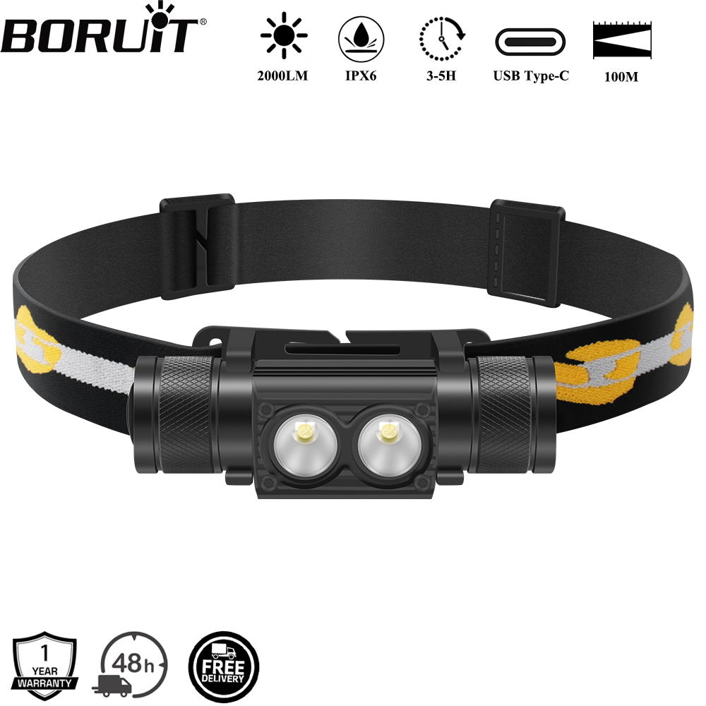 BORUiT D25 Dual-LED-Stirnlampe – Lolin D32 Bewertung und Preis